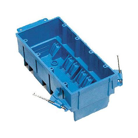 4 way blue pvc flush mounted electrical box|Carlon BH464A Outlet Box, 4 .